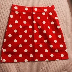 Korean brand Browns polka dot skirt